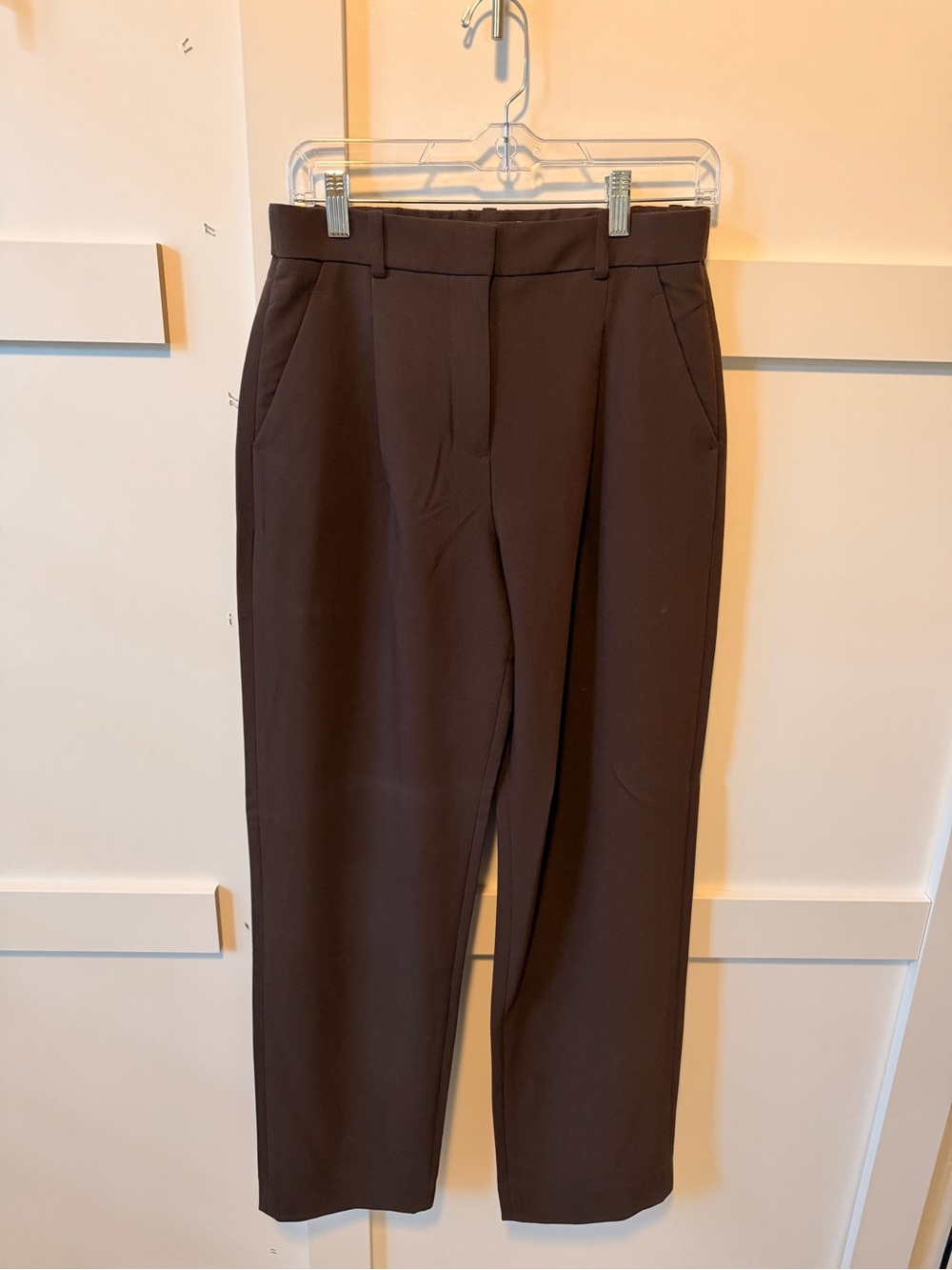 Abercrombie & Fitch Tailored Wide-Leg Sloane - Dark Brown 27L